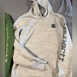 Carhartt Heather Gray Logo Hoodie